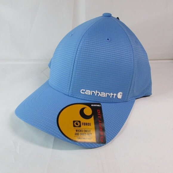Carhartt Force Flexfit Logo Graphic Work Snapback Cap Hat - Azure Blue - Picture 1 of 2